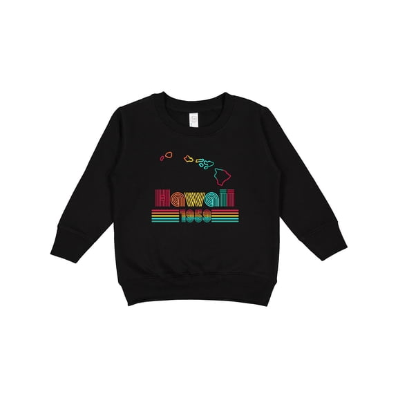 Inktastic Hawaii 1959 with Retro Font Toddler Sweatshirt