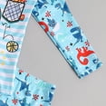 thumbnail image 3 of Hessimy Girls Tankinis Two Pieces Swimsuits Hawaiian Beach Sport Bathing Suit Set,hawaiian(Light Blue,5-6 Years), 3 of 3