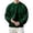 Dark Green, variant on Men's Lined Crewneck Sweatshirt Raglan Sleeve Relaxed Fit Solid Color Pullover Top For Athletic Casual Streetwear Oversized Pullover Long Sleeve Crewneck Casual Tops