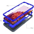 thumbnail image 5 of Galaxy S21 Ultra Case for Samsung Galaxy S21 Ultra 5G Case Military Drop Shockproof  Heavy Duty Rugged 3 in 1 Protection Cover for Galaxy S21 Ultra Phone Case (Navy+Blue), 5 of 13