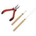 thumbnail image 5 of Kit d'Outils d'Extension de Cheveux Pince Crochet Aiguille de Traction Anneaux de Liaison en Silicone Perles Accessoire de Coiffure, 5 of 5