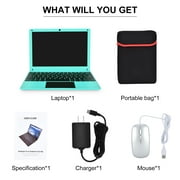 10.1 inch Android 13.0 Laptop Computer, Portable Mini laptop with Octa Core Allwinner A523 CPU 4GB RAM 128GB EMMC HD IPS Screen for Kids Learning and Entertainment