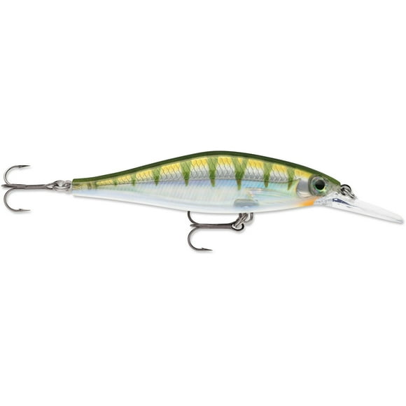 Poisson nageur Rapala Shadow Rap Shad Deep 3-1/2", Yellow Perch virages de gauche à droite