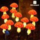 thumbnail image 2 of Solar Mushroom Fairy Lights Outdoor Garden Pathway Decoration 12pcs, 2 of 5