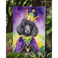 thumbnail image 3 of Black Poodle King of Mardi Gras Garden Flag 11.25 in x 15.5 in, 3 of 5