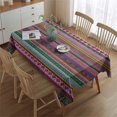 thumbnail image 2 of Boho Bohemia Geometric Line Art Rectangle Tablecloth 60"x84",Waterproof Polyester Rectangle Table Cloth, Wipeable Spillproof Polyester Tablecloth for Dining, Camping, Indoor and Outdoor, 2 of 5
