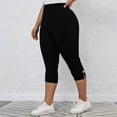 thumbnail image 6 of REALiKUN Capri Pants for Women Casual Summer Plus Size Capri Leggings Stretch Comfy Cute High Waisted Capris, 6 of 8