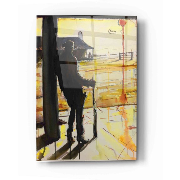 Epic Art 'Showdown' by Oscar Alvarez Pardo, Acrylic Glass Wall Art, 12"x16"