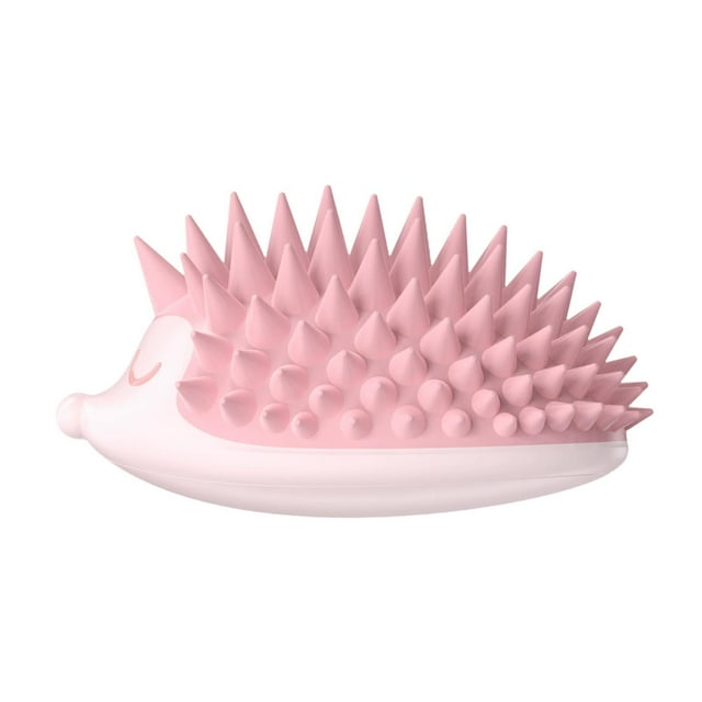 Cepillo de champú de masajeador de cuero cabelludo, depurador de cuero cabelludo, depurador de la cabeza, lindo, cepillo para el cabello exfoliante de Rosa