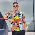thumbnail image 4 of Balery Funny Cats Camisa Polo de Hombre con Estampado, de Manga Corta y Tejido Medio, Camisa Tipo Golf Polo-XX-Large, 4 of 6