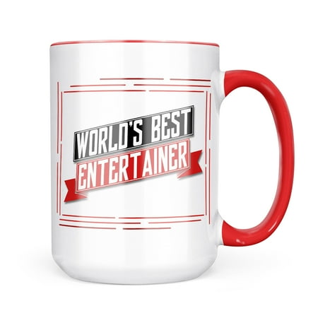 

Neonblond Worlds Best Entertainer Mug gift for Coffee Tea lovers