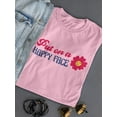 thumbnail image 3 of Put On A Happy Face! T-Shirt Women -Smartprints Designs, Female Medium, 3 of 4
