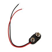 Citystores 10Pcs Snap 9V Battery Holder Clip On Buckles Connectors Cable with Lead