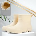 thumbnail image 6 of Taylonsss Women's Waterproof Rubber Rain Boots with Chunkys Heel for Fall and Winter Comfortable Height-Increasing Short Boots with Anti-Slip Sole for Outdoor Activities, 6 of 8