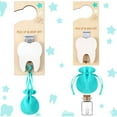 thumbnail image 1 of mfyjkho Kit de colgador de puerta de Hada de los Dientes con bolsa de terciopelo y botella de vidrio, recuerdo de madera para guardar dientes perdidos, decoración de dormitorio - 1 juego, 1 of 7