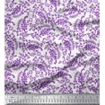 thumbnail image 1 of Soimoi Cotton Poplin Fabric Leaves & Paisley Block Printed Craft Fabric by The Yard 42 Inch Wide, 1 of 3