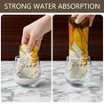 thumbnail image 4 of 2 Pcs Funny Kitchen Towels,Beige Calligraphy Sunflower Pattern Microfiber Dish Towels,Kitchen Tea Towels,Kitchen Towel Set (18" X 26"), 4 of 7