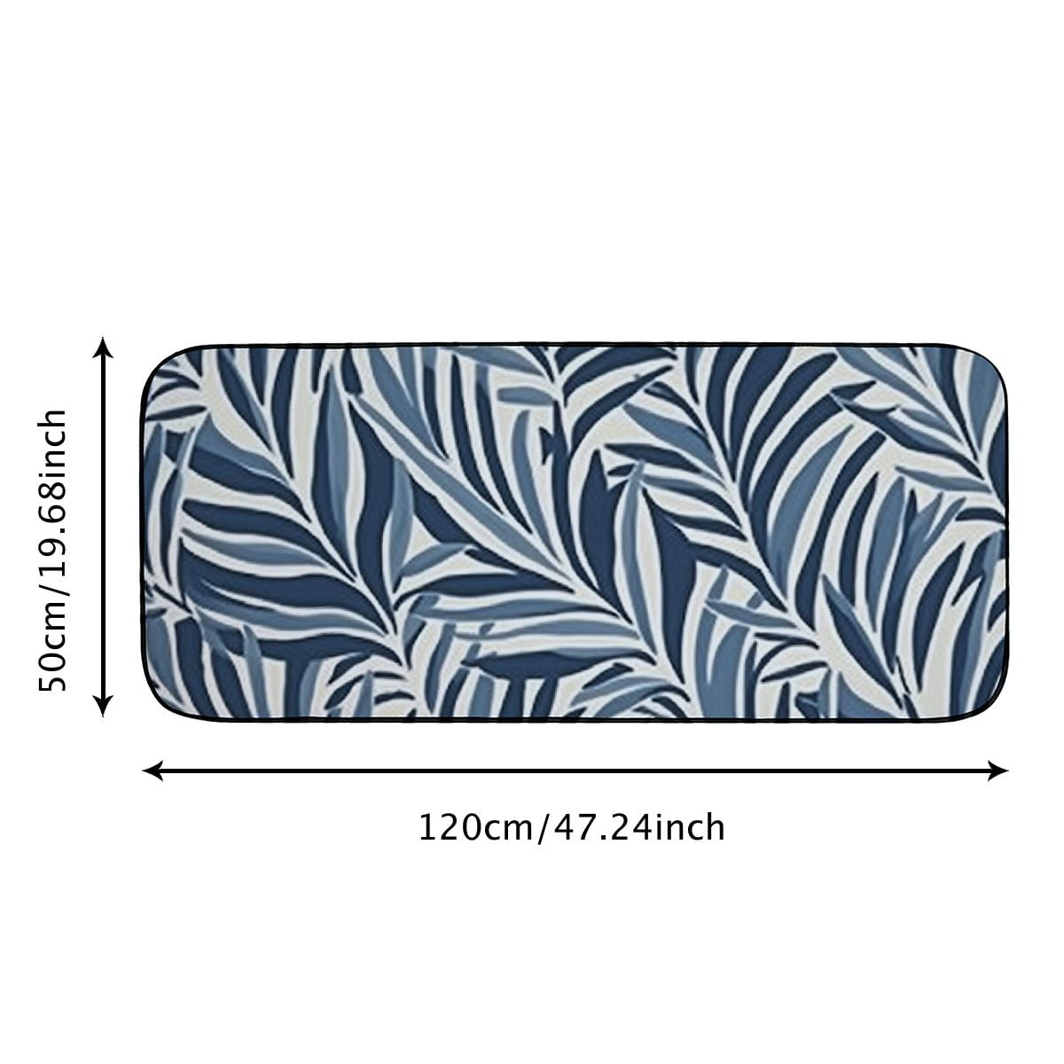 Qinduosi Tropical Leaves Plant Vintage Front Door Mat Welcome Mat,Non-Slip;Absorbent Indoor Door Mats,Durable Rubber Backing Floor Doormat for Entryway,Patio,Porch,Farmhouse Line Rustic