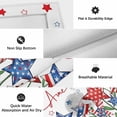 thumbnail image 5 of Independence Day Outdoor Rug 3x5 Ft, Non Slip Washable Area Rug, 4th of July Red Blue Stars Patriotic Patio Rugs Carpet Runner, Large Floor Mat for Indoor/Outdoor Deck Porch Camping, 5 of 8