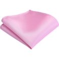 thumbnail image 3 of LAICAIW Mens Solid Color Double Fold Pre-tied Bow Tie and Pocket Square Set, 3 of 7