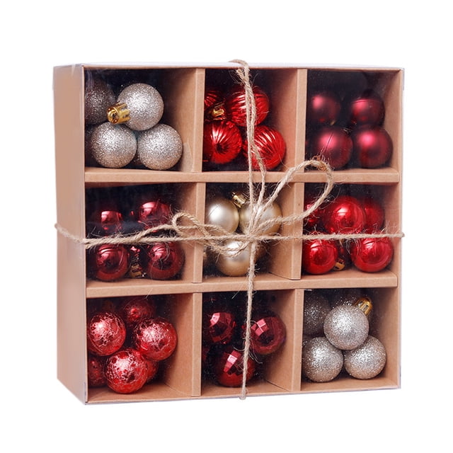 99PCS Bola de Navidad Adornos Fiesta Árbol de Navidad Decoraciones Colgante Adorno Decoración Wmkox8yii fhajkh1957