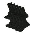 thumbnail image 3 of Hanes Women's Moves 10 Pair Cushion Crew Black, Size 8-12, 3 of 5