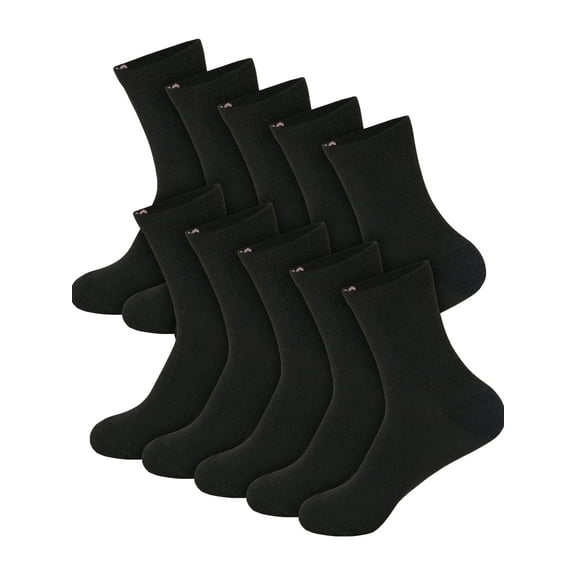 Hanes Women's Cushioned Crew Socks, Moves, 10-Pack, Size 5-9