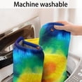 thumbnail image 5 of Colorful Rainbow Tie Dye Spiral Pattern Bathroom Rugs Mat,Non Slip Microfiber Bathroom Rug,Rubber Backing,Soft Bathroom Mats for Bathroom Floor,Tub and Shower,17x27in(43x68cm), 5 of 5