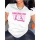 thumbnail image 1 of Camiseta de mujer Trajes de verano Traje Camiseta de cuello redondo para viajes de compras deportivas ﻿Breast Cancer Awareness Pink Ribbon Graphic Tee - Women's Casual Crew Neck Short Sleeve T-Shir, 1 of 6