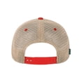 thumbnail image 2 of Legacy B13595110 Youth Old Favorite Trucker Cap, Scarlet Red & Khaki - Adjustable Size, 2 of 5