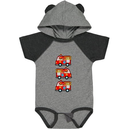 

Inktastic Fire Truck Firefighter Bear Gift Baby Boy or Baby Girl Bodysuit