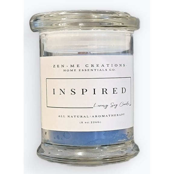 Zen-Me Creations - Inspired-16 oz. Luxury Soy Wax Blend Wood Wick Candle Floral Sweet Scent
