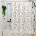 thumbnail image 3 of Easter Bunny Shower Curtain Set, Waterproof Shower Curtains for Bathroom, Watercolor Rabbits Spring Modern Washable Fabric Cloth Bath Curtain for Bathtub Decoration with Hooks 54x78 Inches, 3 of 9