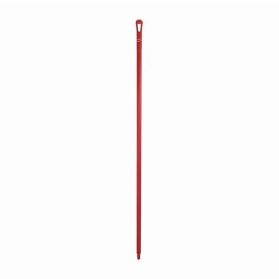 Vikan 1700mm Color Coded Handle, 1 1/4 in Dia, Red, Polypropylene 29644