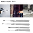 thumbnail image 2 of 4 Unids Trencher de Cuero Herramienta de Talla de Cuero de Acero Inoxidable U/V Tipo Kit de Herramientas Para Cavar de Cuero Craft DIY Hecho A Mano Unbranded GY06893, 2 of 7