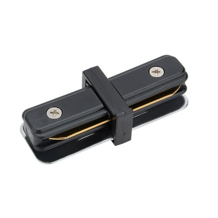 Transition Rail Joiners - Track Straight Connector Mini 2-Wire Rail Joiner Light Mounted Fitting Black