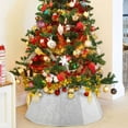thumbnail image 2 of Deago Christmas Tree Collar, 27" D Crystal Christmas Tree Skirt, Foldable Christmas Tree Ring, Handmade Xmas Tree Stand Base Cover for Christmas Tree Decoration, 2 of 9