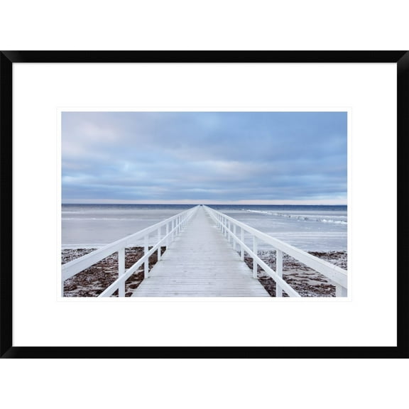 Global Gallery Jacek Oleksinski 'The Bridge' Framed Wall Art