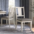 thumbnail image 6 of Furniture of America Arvin Modern Padded Seat Dining Chairs, White (Set of 2), 6 of 12