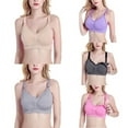 thumbnail image 3 of Maternity Nursing Bra Breast Feeding Wire free Bra Breastfeeding Push Up Pregnant Underwear Wireless Sleeping Bralette with Extenders Womens Full Bust Nursing Bra, 3 of 6