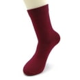 thumbnail image 3 of iMongol 3 Pairs Pure Worsted Combed Merino Wool Women Woman Men Man Dress Breathable Socks(3 Pair, Black/Camel/Blue, US 5-10), 3 of 11