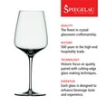 thumbnail image 3 of Spiegelau Willsberger Bordeaux Wine Glasses, Set of 4, European-Made Lead-Free Crystal, Classic Stemmed, Dishwasher Safe, Professional Quality Red Wine Glass Gift Set, 22.4 oz, 3 of 7