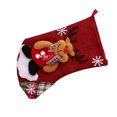thumbnail image 1 of Wosthever Calcetín navideño para el hogar, ambiente navideño cálido, calcomanía 3D encantadora, calcetín navideño de Papá Noel Kits de decoración para fiestas muñeco de nieve, 1 of 1