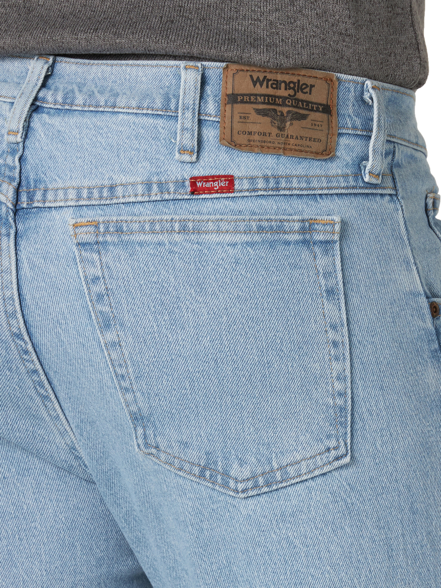 Wrangler Men's and Big Men's Regular Fit Jeans with Flex - image 5 of 10