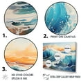 thumbnail image 3 of Designart "Tranquil Horizons At Beach Sunrise V" Ocean Floater Framed Wall Decor, 3 of 5