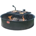 thumbnail image 1 of Pilot Rock 30 Inch Steel Ground Fire Pit Ring and Cooking Grate, Black, 1 of 9