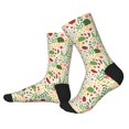 thumbnail image 2 of Disketp Ladybug And Wild Flowers Unisex Mid-Calf Socks Lightweight Breathable Ventilation Ankle Socks, 2 of 7