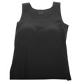 thumbnail image 1 of Camiseta térmica sin mangas para mujer, cálida y acogedora capa base de invierno, ropa interior cómoda para clima frío, color negro, tallas 50-62,5 kg, 1 of 7