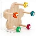 Bird Toy Rotating Toy With Bearings Wooden Parrots Ferris Wheel Toy