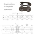 thumbnail image 4 of Chains Connector, Standard Design Cast Iron  Match Chain Master Link  for Replacement, 4 of 7